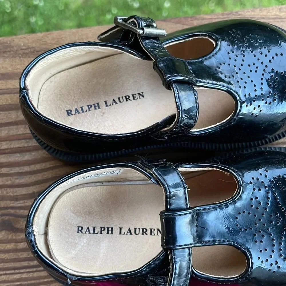 Ralph Lauren black patent dress shoes